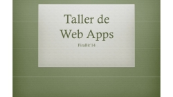 Taller d'introducció a la programació de webApps